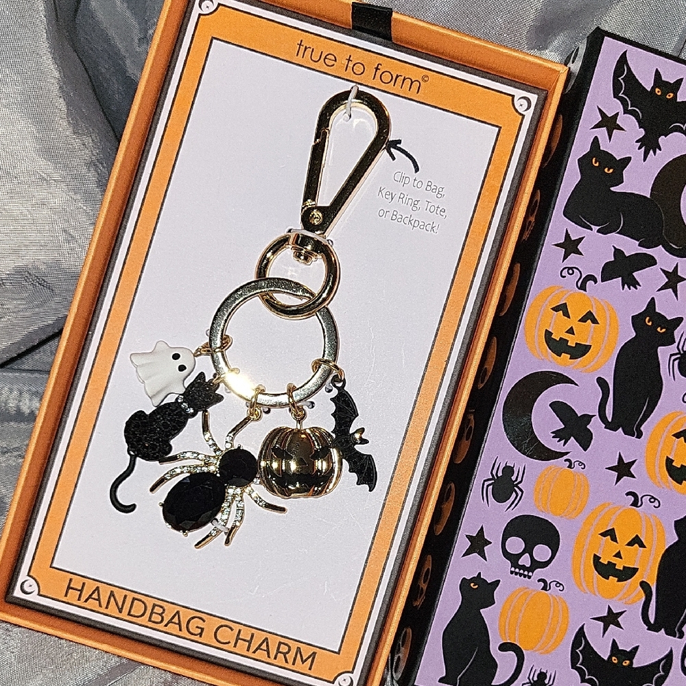 Halloween Themed Handbag Charm Keychain Bnib Ta